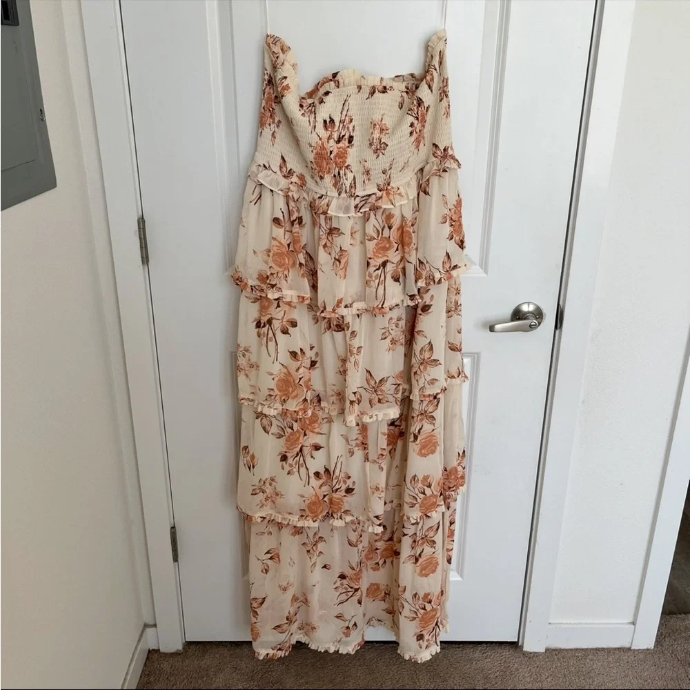 NEW Altar’d State Strapless Floral Maxi Dress Size 3XL NWT - Picture 9 of 9